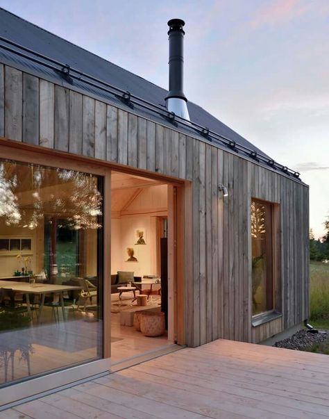 Wood House Design, Wooden House Design, Nordic House, Modern Barn House, Casa Exterior, Modern Barn, Modern Cabin, Eco House, House Extensions