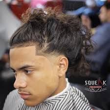 Line Up Haircut, Taper Fade Long Hair, Long Hair Fade, Long Hair Trim, Hair Line Up, Boys Haircuts Curly Hair, Fade Haircut Designs, Fade Haircut Curly Hair, Long Curly Hair Men