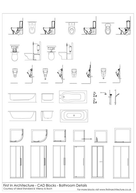 Bathroom Details Cad Blocks Floor Plan Symbols, Architecture Symbols, Bathroom Details, False Ceiling Living Room, Interior Architecture Drawing, Architecture Bathroom, Interior Design Drawings, Interior Design Sketches, Interior Sketch