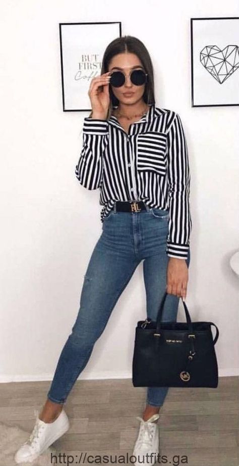 962e56a8a0b0420d87272a682bfd1e53desc52128889ri Jeans For Short Women, Business Outfit, Outfits Casual, Business Casual Outfits, Spring Outfits Casual, Outfit Casual, Looks Vintage, Outfits Casuales, Work Casual