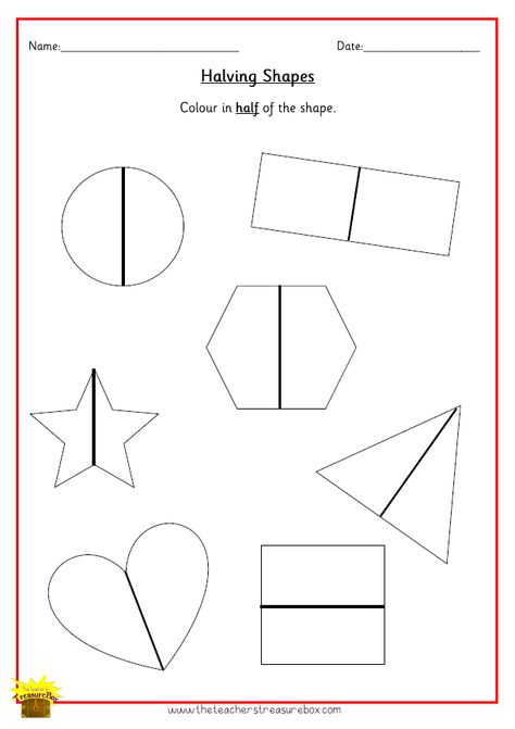 Halving Activities Eyfs, Doubling Activities, Half Worksheet, Eyfs Maths, Tutoring Ideas, Key Stage 2, Maths Ideas, Mathematics Worksheets, Eyfs Activities