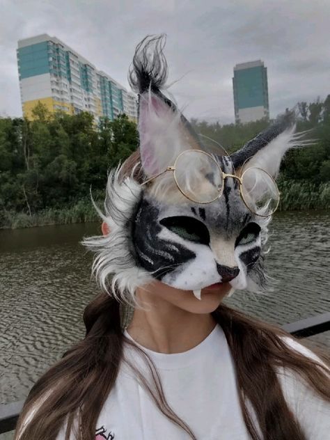 Marble Fox Therian Mask, Horse Therian Mask, Lynx Therian Mask, Wolf Therian Mask, Animal Masks Diy, Therian Cat Mask, Cat Mask Diy, Felt Animal Masks, Therian Masks