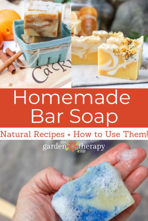 Soap may be older than you and I, but it’s one of today’s best-kept secrets. It’s more natural, affordable, and longer lasting than that perfumed shower gel in your bathroom. So ditch the gel, and let me tell you how to use bar soap! #soap #soapmaking #naturalbeauty #skincare #DIY #allnatural #homemade #handmade #gardentherapy Making Bar Soap, Natural Body Soap, Diy Natural Beauty Recipes, Cinnamon Soap, Skincare Diy, Homemade Bar, Organic Bar Soap, Orange Soap, Garden Therapy