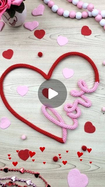 HOME IDEALIST on Instagram: "Knitted Wire Valentine Decor.  Link in Bio to get the Valentine Templates ❤️ . . . #valentinedaydecor #valentineday #knittedwiretemplates #tricotin #minitutorial #lovepink #lovedecor" Wire Knitting Templates, Valentine Template, Wire Projects, Wire Knitting, Knitted Wire, Valentine Decor, I Cord, February 3, Diy Crafts Hacks