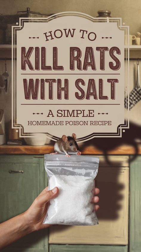 How to Kill Rats with Salt: A Simple Homemade Poison Recipe Diy Rat Poison, Poison Recipe, Homemade Rat Poison, Killing Rats, Rat Infestation, Home Hydroponics, Rat Control, Tips For Growing Tomatoes, Rat Poison