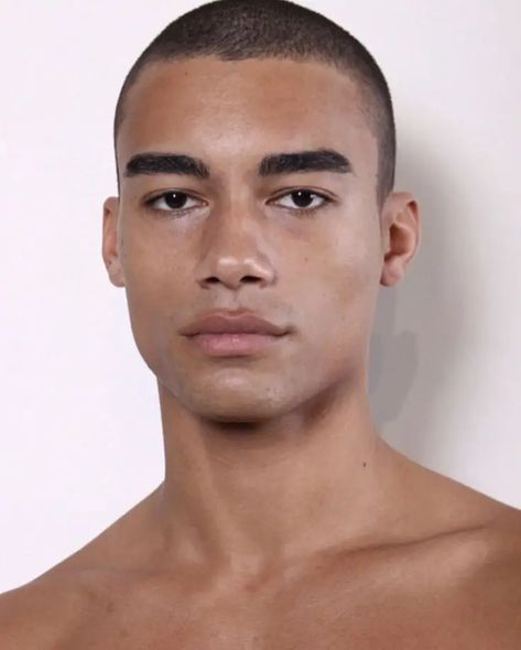 33 Stunning Buzz Cut Styles for Men – Svelte Magazine Reece King Photoshoot, Buzz Cut Drawing Reference, Male Profile Reference, Male Model Headshots, Men’s Makeup, Mens Makeup Natural, Male Eyebrows, Buzz Cut Boys, Mens Makeup