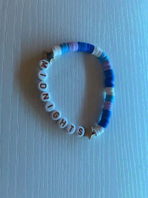 #Taylor_Swift #Swift #Beaded_Bracelets #Taylor_Swift_Midnights Taylor Swift Clay Bead Bracelet, Taylor Swift Bracelets, Music Bracelet, Swift Bracelets, Taylor Swift Midnights, Clay Bead Bracelet, Taylor Swift Music, Clay Bracelet, Diy Bracelet Designs