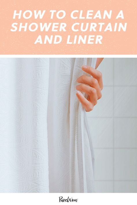 Wash Shower Curtain Liner In Washer, Shower Liner Cleaning, How To Clean Shower Liner, How To Wash Shower Curtain Liner, Washing A Shower Curtain Liner, Washing Shower Curtain Liner In Washer, Clean Shower Liner, Gross Bathroom, Shower Curtain And Liner