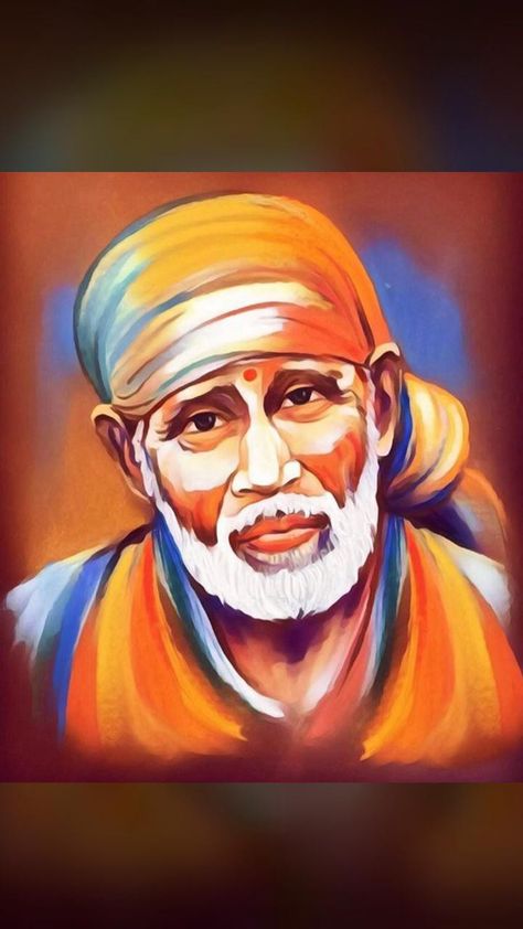 Sai Baba Drawing, Sai Baba Painting, Easy Christmas Canvas, Cartoon Drawing For Kids, Easy Canvas Painting Ideas, Gurudev Datta, Canvas Painting Ideas For Beginners, Panda Painting, Christmas Easy