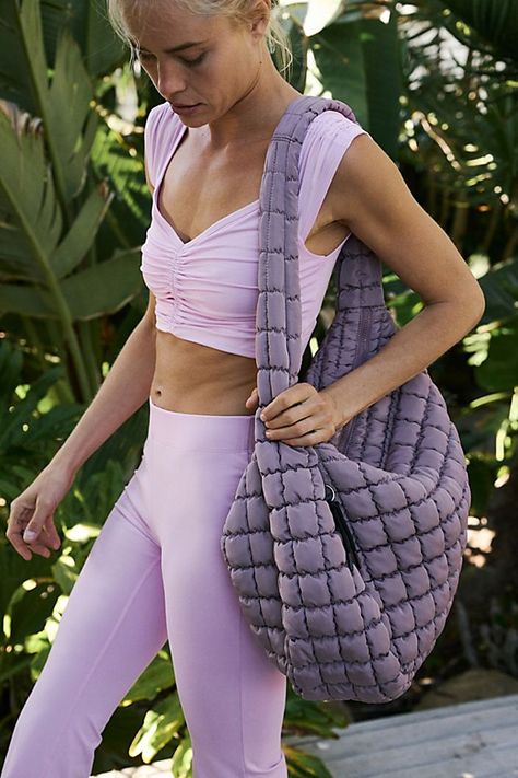 Free People Bags, Slouchy Bag, Mauve Color, Free People Movement, Carry All Bag, Fp Movement, Strap Top, Fit N Flare Dress, Free Bag