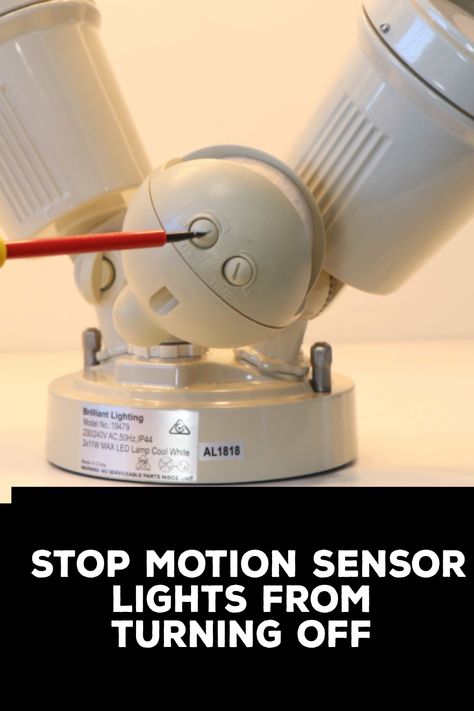 How to Stop Motion Sensor Lights From Turning Off Sensor Lights, Motion Sensor Light, Motion Sensors, Sensor Light, Solar Powered Lights, Motion Sensor Lights, Overhead Lighting, Home Security Systems, Types Of Lighting