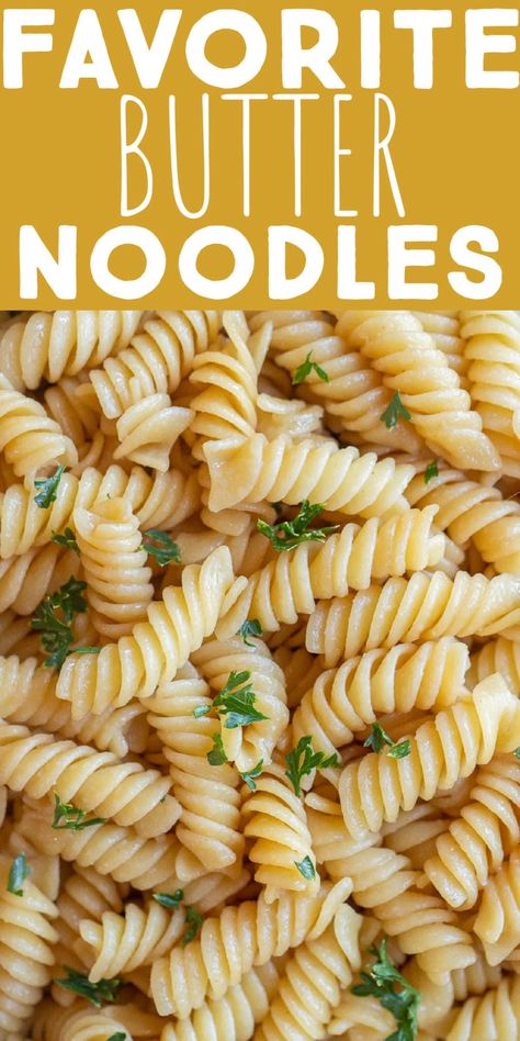 Whole Wheat Pasta Side Dish, Rotini Side Dishes, Plain Noodles What To Put On, Fancy Buttered Noodles, Elbow Noodle Side Dish Recipes, Simple Butter Noodle Recipe, Best Butter Noodle Recipe, Butter Soy Sauce Noodles, How To Make Buttered Noodles