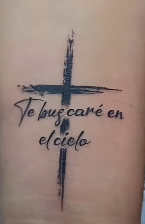 Cruz Tattoo, In Loving Memory Tattoos, Health Tattoo, Joker Heath, Full Body Tattoo, Tatuaje A Color, Tattoo Design Book, Dad Sneakers, Memorial Tattoos