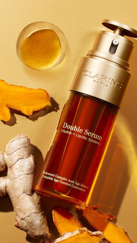 Discover Double Serum | Clarins Double Serum Clarins, Clarins Paris, Clarins Double Serum, Beauty Ad, Beauty Gadgets, Beauty Favorites, Favorite Products, Improve Skin, All Skin Types