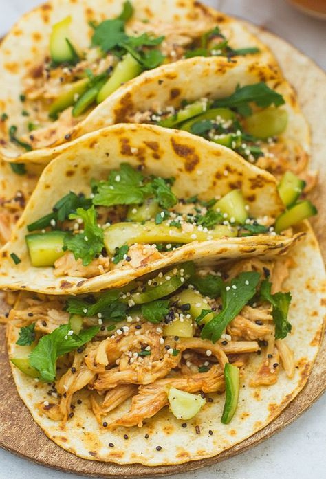 Teriyaki Chicken Tacos With Cucumber Recipe

Ingredients

- 1 pound boneless, skinless chicken thighs
- 1/2 cup teriyaki sauce
- 8 small corn or flour tortillas
- 1 cup shredded cabbage
- 1/2 cucumber, thinly sliced
- 1/4 cup green onions, chopped
- 1 tablespoon sesame seeds
- Lime wedges for serving

Full Cooking Instructions on... Teriyaki Chicken Tacos, Grilled Cheese Sloppy Joe, Homemade Cheese Crackers, Southwest Chicken Salad, Dinner Ideas Recipes, Shredded Cabbage, Light Salad, Cucumber Recipes, Boneless Skinless Chicken Thighs