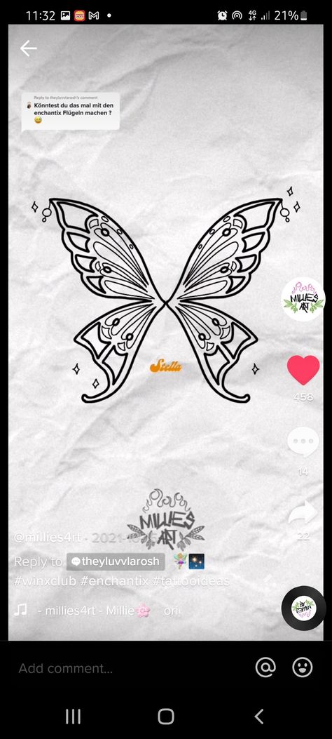 Winx Club Wings Tattoo, Winx Wings Tattoo, Winx Club Tattoo Ideas, Winx Tattoos, Winx Club Wings, Winx Club Tattoo, Winx Club Stella, Marco Polaroid, Club Tattoo