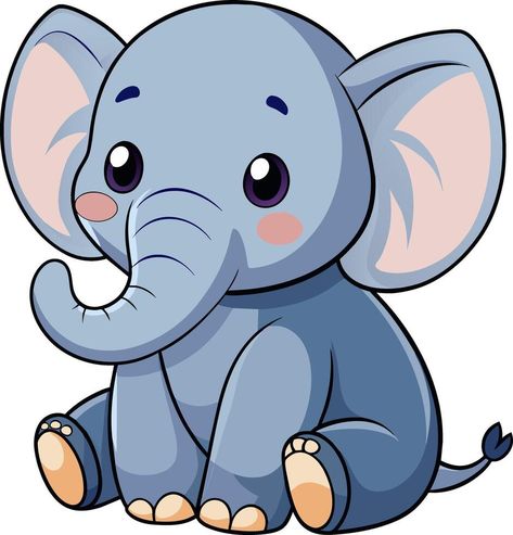 Elephant Clipart Cute, Border Embroidery Designs Patterns, Cute Elephant Drawings, Pictures Of Elephants, Abstract Embroidery Designs, Cartoon Elephant Drawing, Elephant Cartoon Images, Christmas Tshirt Designs, Cartoon Elephants