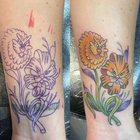 I Alice In Wonderland Pansies Tattoo, Alice In Wonderland Wildflower Tattoo, Disney Tattoos Alice In Wonderland, Alice Flowers Tattoo, Alice In Wonderland Flowers Drawing, Floral Disney Tattoo, Alice In Wonderland Flower Tattoo, Alice In Wonderland Flash Tattoo, Alice In Wonderland Flowers Tattoo