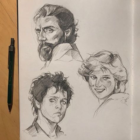 Anaïs🌻 on Instagram: "✨Quick sketches - How do I create portraits in 15 minutes✨ is already up on my Patreon🌸 Do you recognize these people?👀 • This month I’m focusing my attention on the importance of drawing exercises in order to get better at drawing. Tomorrow I’m going to be sharing some of my favorite exercises I’ve been trying since the beginning of my career🍂 Make sure to go to Patreon to discover them. I hope you find them useful!🌞 ~ ~ ~ ~ #quicksketch #quicksketches #artchallenge How To Make Sketch, Get Better At Drawing, Quick Sketches, Sketches Of People, Drawing Exercises, Figure Sketching, My Career, Artist Drawing, Quick Sketch