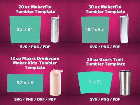 Decal Sizing For Tumblers, Circuit Stencils, Cricut Tumbler, Vibratory Tumbler, Sublimation Cups, Tumblers Ideas, Design For Tumbler, Tshirt Printing Business, Craft Room Signs