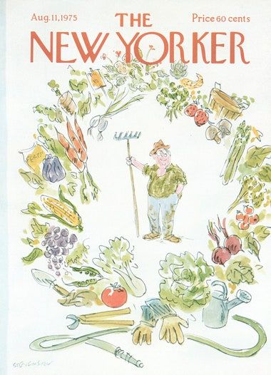 Magazines Cover, The New Yorker Magazine, New Yorker Magazine, New Yorker Covers, Organic Produce, August 11, Vintage Magazines, Print Magazine, Vintage Magazine