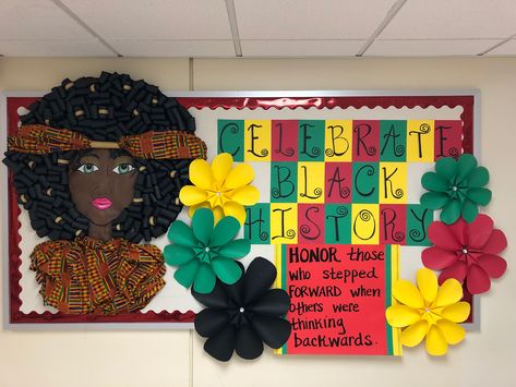 Juneteenth Table Decoration Ideas, History Bulletin Boards, Kids Bulletin Boards, Month Ideas, Library Chair, Door Decorations Classroom, Classroom Door, Kwanzaa, Bulletin Board Ideas