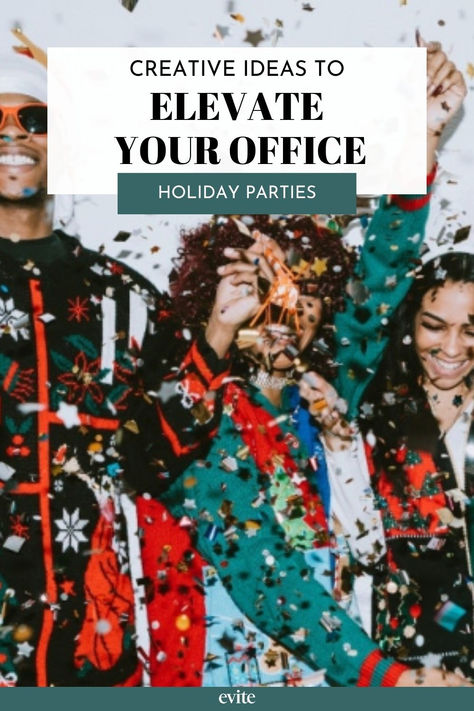 How to plan an office holiday party everyone will enjoy. It’s the most wonderful time of the year, AKA, the office holiday party! If you’re shaking your head “no” right now, we’re very, very sorry that your past holiday parties weren’t as festive or fun as they should have been. Don’t worry—our holiday guide is filled with unique corporate holiday party ideas, as well as some classics to get everyone into the holiday spirit this year! Corporate Holiday Party Ideas, Office Christmas Party Ideas, Office Holiday Party Ideas, Holiday Spirit Week, Office Colleagues, Holiday Party Ideas, Corporate Holiday Party, Staff Party, Work Holiday Party