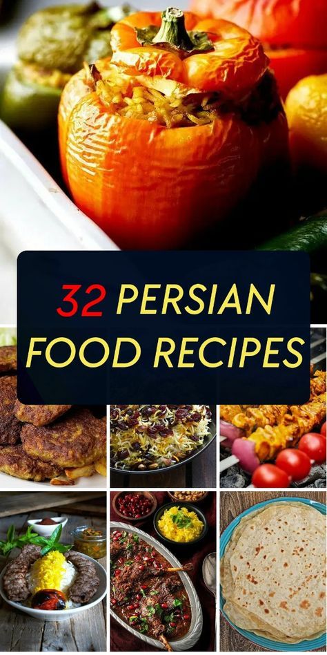 Indulge in the rich flavors of Iranian cuisine with these 32 traditional Persian food recipes. From kebabs to stews, discover new dishes to delight your taste buds. Persian Food Recipes, Persian Food Iranian Cuisine, Iranian Dishes, Afghan Food Recipes, Iran Food, Iranian Recipes, Iranian Cuisine, Middle East Food, Simple Family Meals