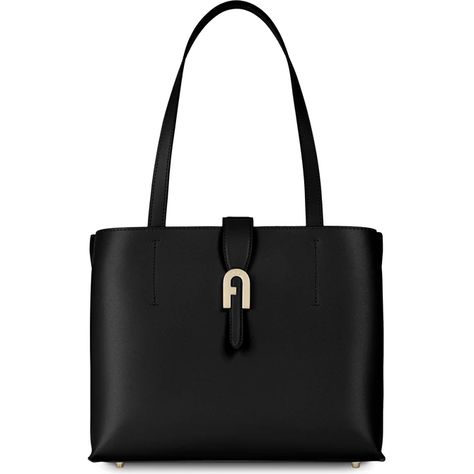 TOTE M NERO FURLA SOFIA Plain Tote, Timeless Bags, Leather Handbags Crossbody, Shoes And Accessories, Online Bags, Women's Bags, Kate Spade Top Handle Bag, Luxury Handbags, Crossbody Shoulder Bag