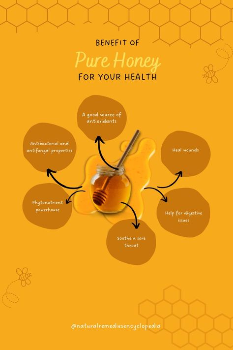 Honey Instagram Feed, Honey Design Ideas, Honey Infographic, Honey Poster Design, Honey Advertising, Meat Food Styling, Honey Poster, Medicinal Honey, Honey Facts