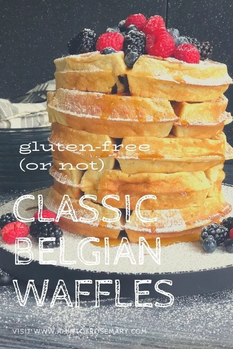 Gluten Free Belgian Waffles, Belgium Waffle Recipe, Belgian Waffles Recipe, Gluten Free Beauty Products, Gf Breakfast, Gluten Free Waffles, Look Rich, Recipes Bread, Break Fast