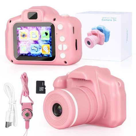 Pink Digital Camera, Kids Digital Camera, Toys Ideas, Cute Camera, Kids Camera, Digital Video Camera, Food Gift Cards, Lavender Nails, Toy Camera