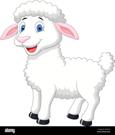 Cute Sheep Cartoon, Sheep Cartoon, Cute Sheep, Sheep, Stock Vector, Vector Images, Illustrations, Disney Characters, Fictional Characters