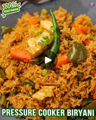 Pressure Cooker Biryani | One Pot Biryani Recipe | Homemade Biryani Masala | Chef Varun Inamdar | chili pepper, biryani, vegetable, paneer | Craving for Biryani but, tired to do the entire process? This 'Pressure Cooker Biryani' is aromatic, full of flavors and super easy to prepare!A... | By Rajshri FoodFacebook Vegetable Biryani Recipe Easy, Paneer Biryani Recipe, Homemade Biryani, Biryani Vegetable, Easy Biryani Recipe, Vegetable Biryani Recipe, Paneer Biryani, Biryani Masala, Vegetable Biryani