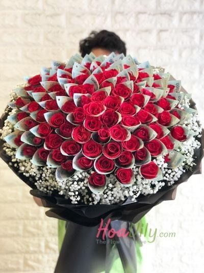 Bouquet Of Money Roses, Flowers Bouquet With Money, Rose With Money Bouquet, Roses And Money Bouquet, Flowers With Money Wrapped Around, Roses With Money Wrapped Around, Roses With Money, Flower Bouquet With Money, Money Flower Bouquet