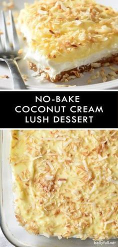 Summer Desserts Easy Simple, Easy Labor Day Desserts, No Bake Fruit Desserts, Desserts For Labor Day, Summer Time Desserts, Coconut Cream Lush, Labor Day Desserts, Labor Day Food Ideas, Dessert No Bake