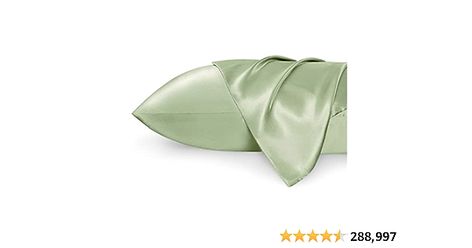 Amazon.com: Bedsure Satin Pillowcase for Hair and Skin Queen - Sage Green Silky Pillowcase 2 Pack 20x30 Inches - Satin Pillow Cases Set of 2 with Envelope Closure, Gifts for Women Men : Home & Kitchen Silk Pillow Cases, Satin Pillow, Satin Pillowcase, Gray Silk, Silk Pillow, Cotton Sheet Sets, Silk Pillowcase, Polyester Satin, Satin Material