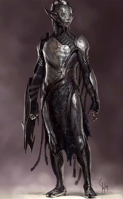 Alien Elf, Space Elf, Blank Expression, Elf Armor, Space Opera Art, Thor The Dark World, Dark Elves, Bd Art, Dungeons And Dragons Classes