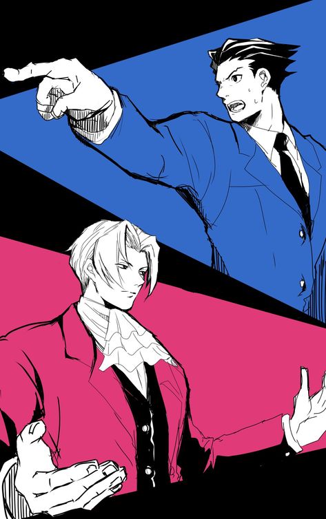 Miles Edgeworth, Apollo Justice, Phoenix Wright, Ace Attorney, A Silent Voice, Life Is Strange, 그림 그리기, Game Character, Game Art