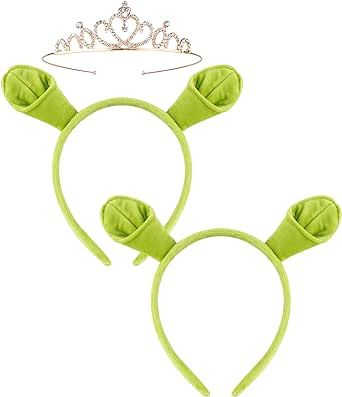 Monster Cosplay, Shrek Fiona, Crown Costume, Shrek Costume, Headband Crown, Halloween Monster, Ears Headband, Halloween 2024, Crown Headband