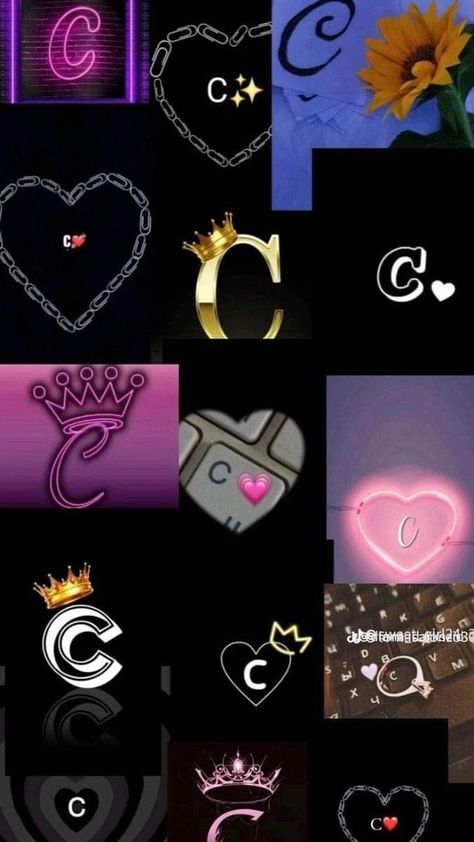 I Heart C, C Wallpaper Letter, C Wallpaper Letter Aesthetic, Cute Display Pictures For Whatsapp, A Wallpaper Letter Love, Really Cool Wallpapers, Attractive Wallpapers, Cracked Wallpaper, Pink Wallpaper Hello Kitty