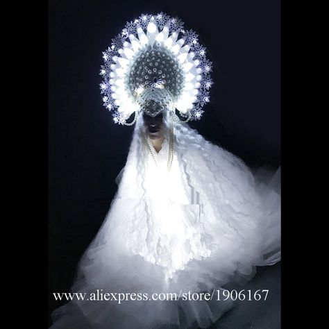 Cheap costume costume, Buy Quality costumes white directly from China costume performance Suppliers: Led Light Up DS Party Dress Led Luminous Masquerade Cosplay Clothes Christmas White Stage Performance Costumes Enjoy ✓Free Shipping Worldwide! ✓Limited Time Sale ✓Easy Return. Lantern Parade Ideas, Sculptural Fashion Wearable Art, Led Light Costume, Creative Wear, Lantern Parade, Stilt Costume, Light Up Costumes, Led Costume, Sci Fi Character Design