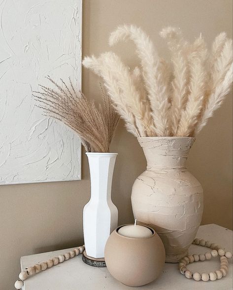 Cream Aesthetic Decor, Beige Aesthetic Decor, Fake Flowers Decor, Japandi Decor, Diy Boho Decor, Minimalist House Design, Bathroom Remodel Shower, Deco Boheme, Boutique Interior