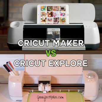 Compare the Cricut Maker vs. Cricut Explore, see ALL the differences and similiarities, and find out which machine is best for YOU! Best Cricut Machine, Snacks For Dogs, Cricket Machine, Circuit Machine, Jennifer Maker, Shop Justice, Cricut Explore Air 2, Glitter Tumblers, Cricut Explore Air