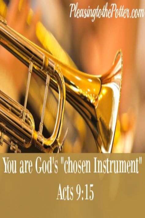 Chosen Instrument of God Acts 9, Glorify God, Brass Instrument, Trumpet Players, Brass Instruments, Brass Band, Music Shop, Beautiful Music, Trumpets