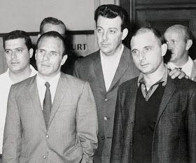 RETRO KIMMER'S BLOG: THE INFAMOUS HIT ON JOEY (CRAZY JOE) GALLO Joe Gallo, Real Gangster, Mafia Gangster, Wild Party, Wise Guys, Tough Guy, The Godfather, Infamous, Historical Photos