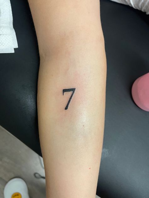 Pr Tattoo, Number 7 Tattoo, Seven Tattoo, 7 Tattoo, Number 7, Numbers Font, Positive Affirmations, Triangle Tattoo, Affirmations