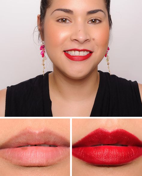 Charlotte Tilbury Red Carpet Red Matte Revolution Lipstick Winter Lip Color, Vampy Lips, Permanent Lipstick, Long Hair Tips, Lip Gloss Colors, Tom Ford Beauty, Bite Beauty, Black Dahlia, Glossy Hair