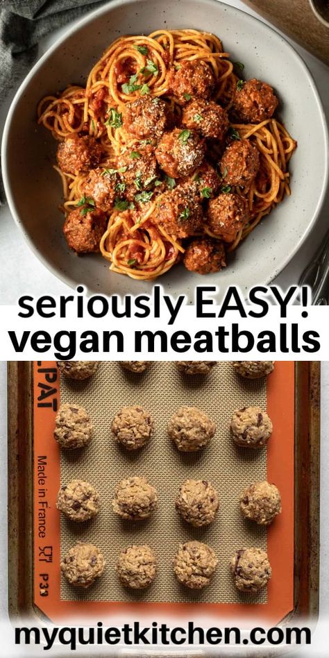 Tvp Meatballs Recipe, Seitan Meatballs, Vegan Meatballs Recipe, Veg Protein, Tvp Recipes, Vegan Meat Recipe, Vegan Pasta Dish, High Protein Vegan Recipes, Vegan Meatballs