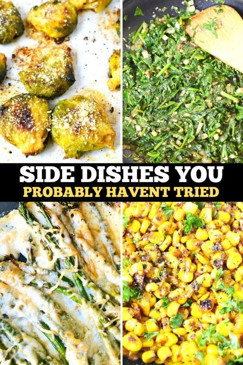 Unique Vegetable Side Dish Recipes You Probably Haven't Tried! Vegetable Side Dishes For Thanksgiving, Sides For Dinner, Side Dishes Ideas, Vegetable Side Dish Recipes, Pork Side Dishes, Side Dishes For Thanksgiving, Dishes For Thanksgiving, Unique Side Dishes, Burger Side Dishes